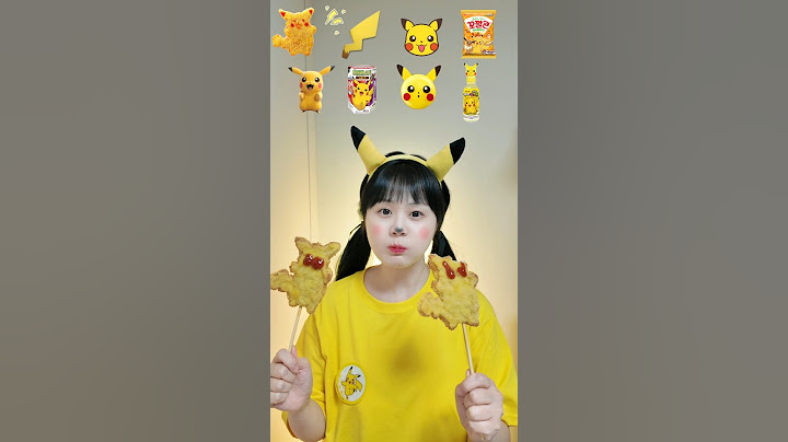 피카츄 이모티콘먹방😚🤎💛Pikachu emoticon mukbang#funny #shorts