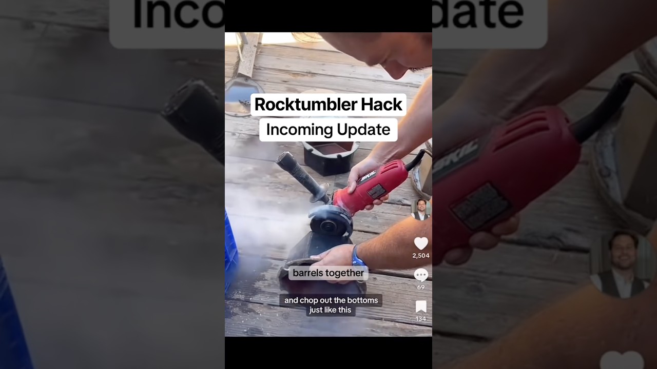 Rocktumbler update #rocktumbling #rocktumbler #lapidary #crystals #agate #gems #gemstones #hack #diy