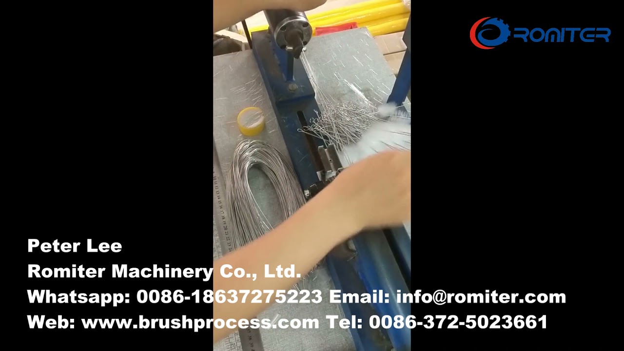 Automatic Drinking Straw Cleaning Brush Making Machine YouTube