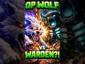 Op wolf vs warden in Minecraft #shorts #shortsfeed #youtubeshorts