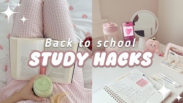 Back to School Study Hacks You Wish You Knew Sooner!🎒🏫