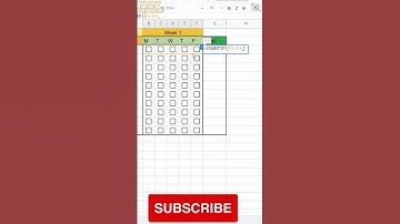 Checkbox attendance sheet in excel #excel #shorts