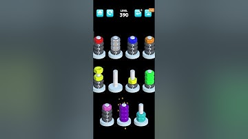 Nuts Sort Level 390 Solved #nutssort #gameplay