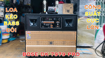 [Test gửi khách ] Loa kéo bass 4 tấc đôi công suất lớn - BOSE DK 7979 | Loa karaoke di động hay nhất
