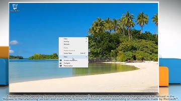Create a shortcut for locking the screen in Windows® 8