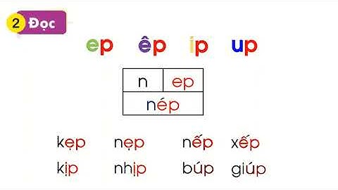 Tuần 13   Tiếng Việt   Bài 56 ep êp ip up Tiết 1