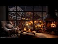 🔥 Cozy Ambience with fireplace | Relax with warm background bar to give you a good night