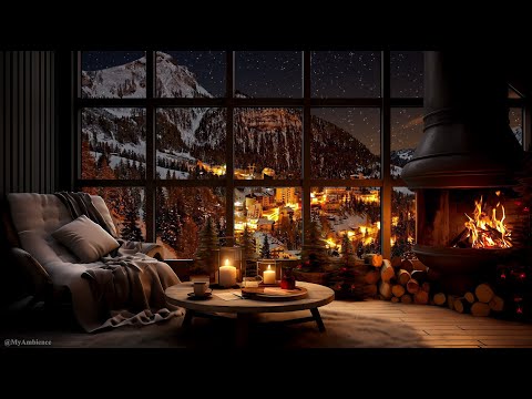 Cozy Ambience With Fireplace | Relax With Warm Background Bar To Give You A Good Night's Sleep