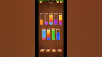 "Sorted to perfection!" 🎨✨💦 #WaterSortPuzzle #ColorSortGame #level56