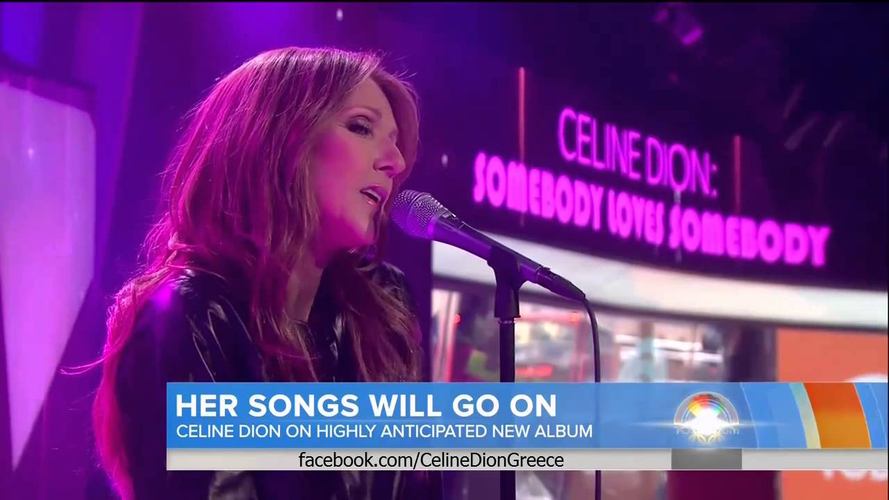 Celine Dion - Somebody Loves Somebody (Live on TODAY Show 28/10/13) HD