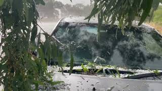 Caught in a hail storm 7 April 2023