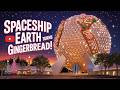 Spaceship Earth Turns Gingerbread at EPCOT! Full Holiday Display
