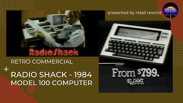 RadioShack Model 100 Computer Processor Retro Commercial from 1984 - New Technology