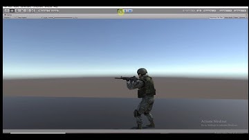 How To Make 3-D Soldier Character march, run and take shooting position using Unity 3-D