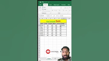 Sum formula in excel #excel #exceltips #exceltricks #excelhacks #wgitachi