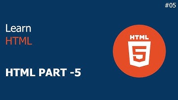HTML elements header footer part-5