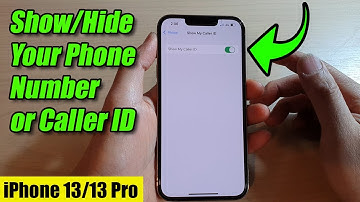 iPhone 13/13 Pro: How to Show/Hide Caller ID / Phone Number