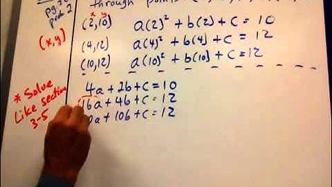 4-3 Modeling with Quadratic Function
