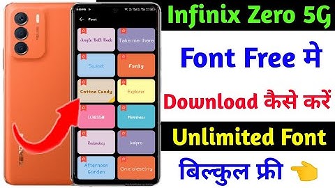 infinix zero font change kaise kare | how to download free font on infinix zero