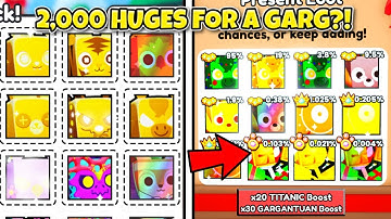 I Sent 2,000 Huges to Open Gargantuan Christmas Presents in Pet Simulator 99!