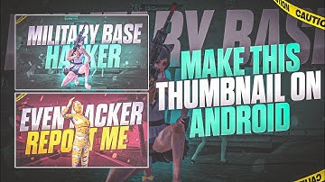 MAKE THIS AMAZING THUMBNAIL LILE LOSTBOY ON ANDROID 🔥🥵 |