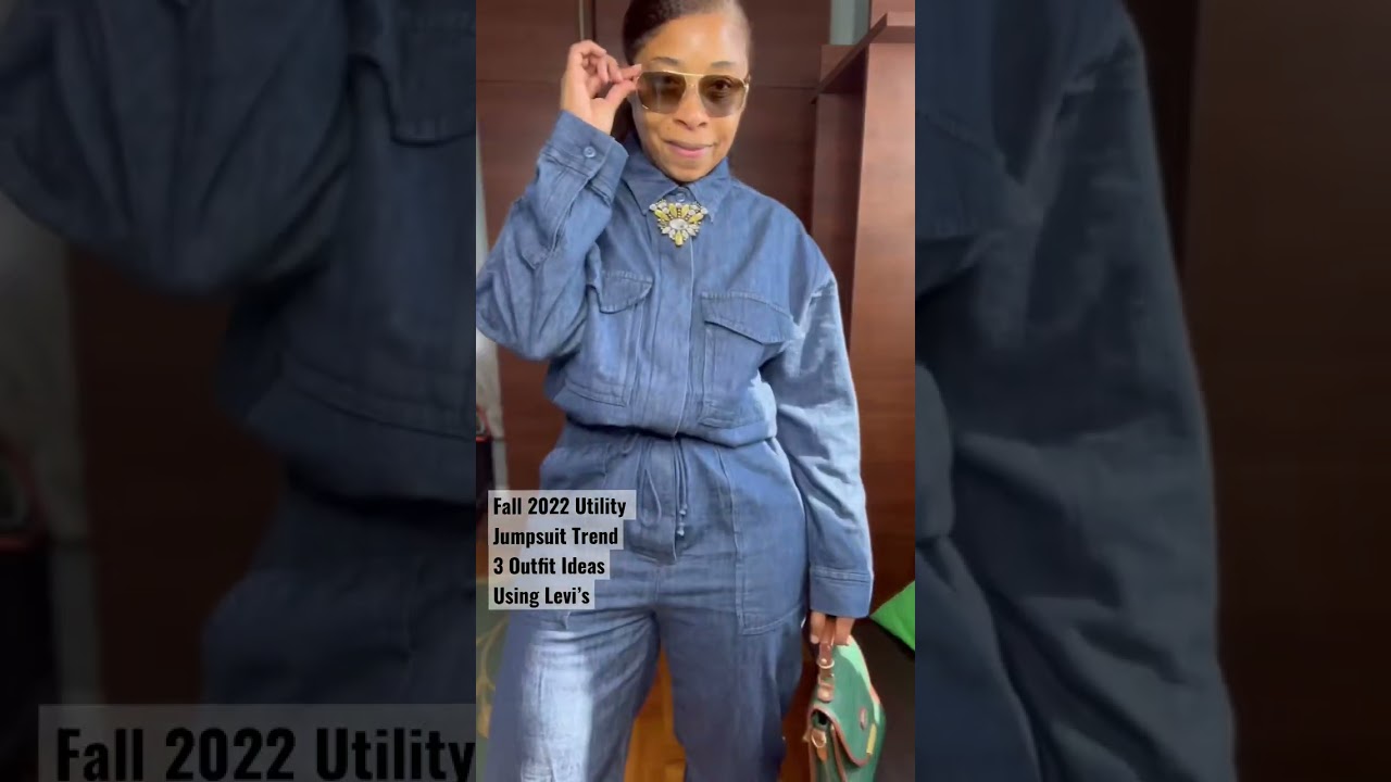 Styling Fall 2022 Utility Jumpsuit Trend Using Levi's - YouTube
