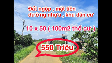 Bán cắt lỗ lô đất mặt tiền đường nhựa sẵn thổ cư giá chỉ 550 Triệu .