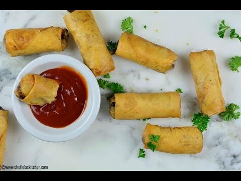 Beef Recipes : How to make Spring rolls | Afropotluck