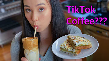 my favorite brunch!! avocado toast + tik tok whipped coffee