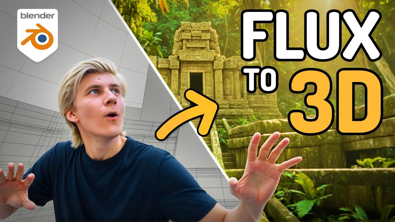 Создавайте ЦЕЛЫЕ 3D-НАБОРЫ для своих проектов БЫСТРО! [БЕСПЛАТНЫЙ рабочий процесс Blender + SDXL/...