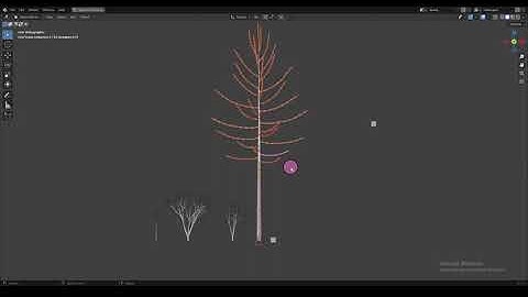 Lazy Bones (Blender Addon) - Rigging Test 5 - Rigging a tree - Real Time