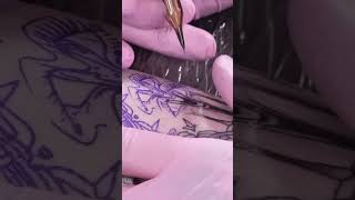 How to Tattoo 3RL Blackwork Surrealism with Ben Dunning! ✅ | #Shorts