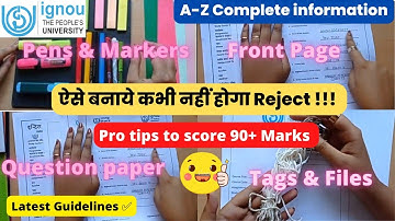 IGNOU Assignment Kaise Banaye | Full Process | How to Make IGNOU Assignment | assignment front page