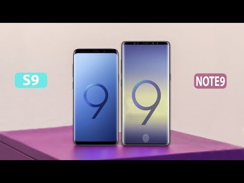 Samsung Galaxy Note 9 vs Samsung Galaxy S9