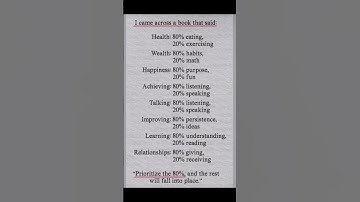 The 80/20 rule… Master the 80% 🔥 #wisdom #quotes #shorts #lifelessons #motivation #growth #viral