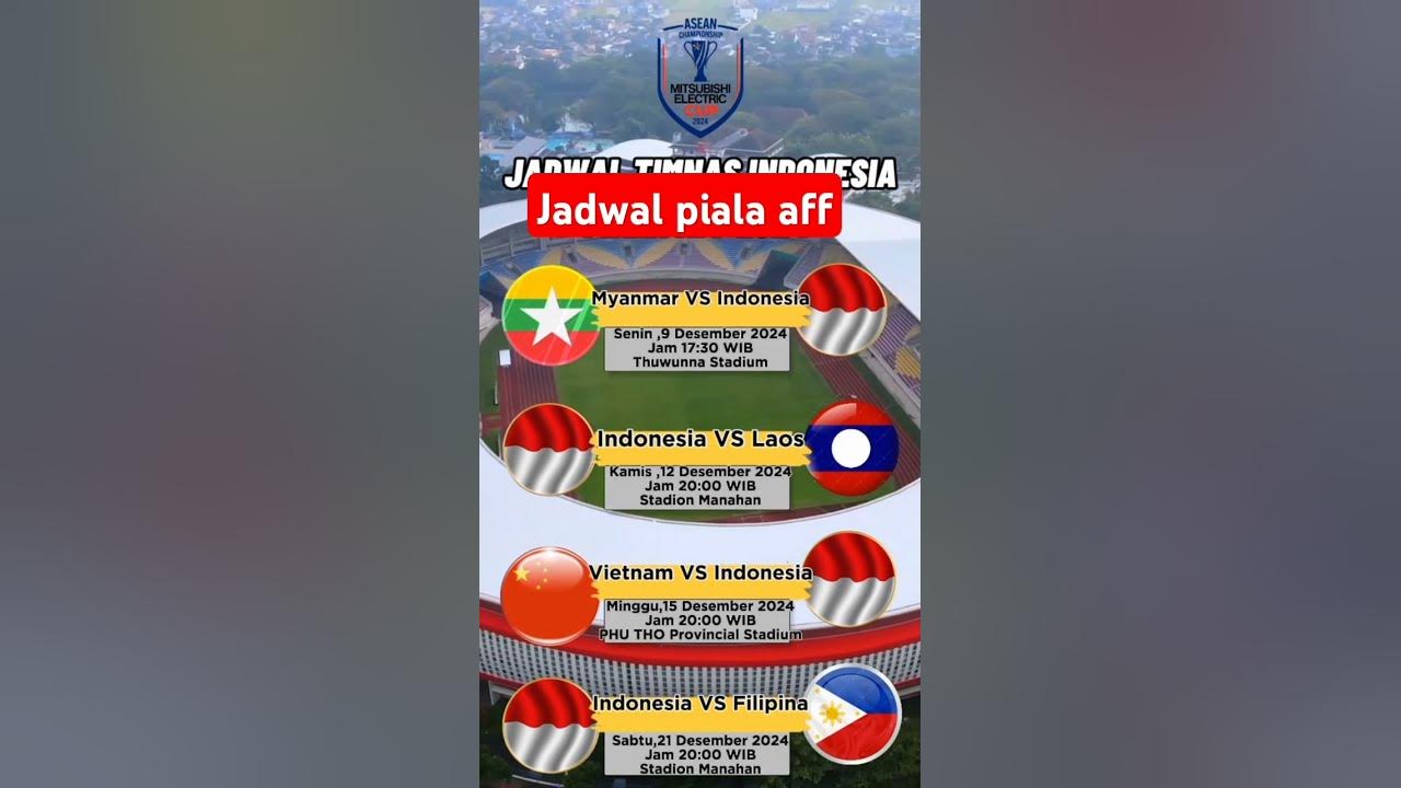 Jadwal piala aff 2024 YouTube