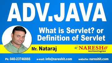 What is Servlet? | Advanced Java Tutorial | Mr. Nataraj