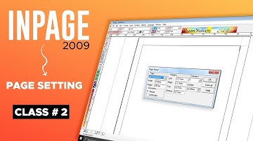 How to Page Setting in inpage| Inpage Course for Beginner Class 2} Urdu & Hindi