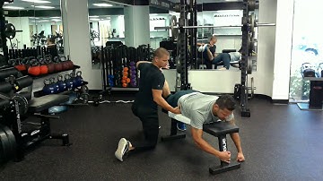 Manual-Resisted Prone Hamstring Curl with Pitcher Guillermo Moscoso - Trainer Matt Koch