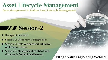 Pilog Value Engineering Webinar Series  Optimization Of Asset Lifecycle Management - Session 2