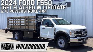2024 Ford F550 16ft Flatbed Powerstroke 4x4 #18351M