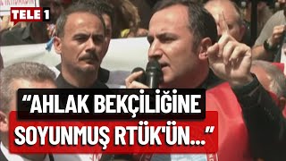 Eğitimciler TBMM önünde eğitimde şiddeti yuhaladılar! 'Tarikatçı Bakan istemiyoruz' sesleri dinmedi