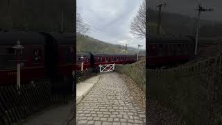 41241 And 16440 Departs Damems Station At The Kwvr Steam Gala 2025