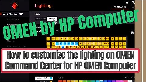 How to Customize the Lighting on OMEN Command Center for OMEN by HP Gaming Computer