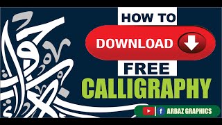 How to Download free Calligraphy for Banner Design l Calligraphy for CorelDraw l Arbaz Graphics l screenshot 5