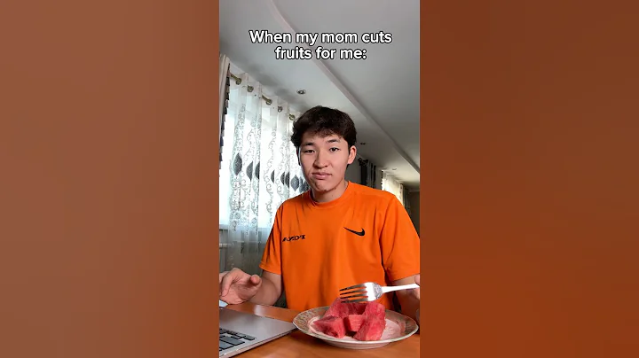 When mom cuts up fruits for me 😂 #shorts #relatable #funny