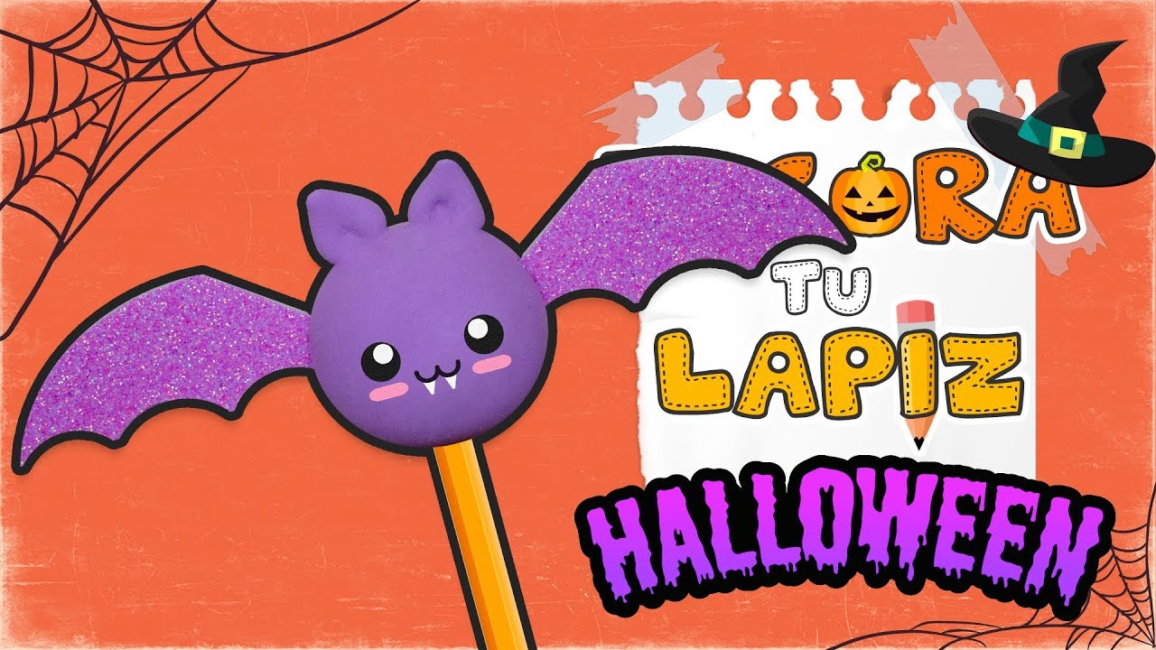 Diy Murcielago Kawaii De Foamy Moldeable Especial De Halloween Youtube