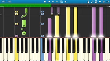 Genesis - Broadway Melody Piano Tutorial - How to play - Synthesia Cover