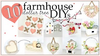 11 NEW Dollar Tree Farmhouse DIYS | February KIT of THE MONTH BOX IDEAS | Valentines Dollar Crafts