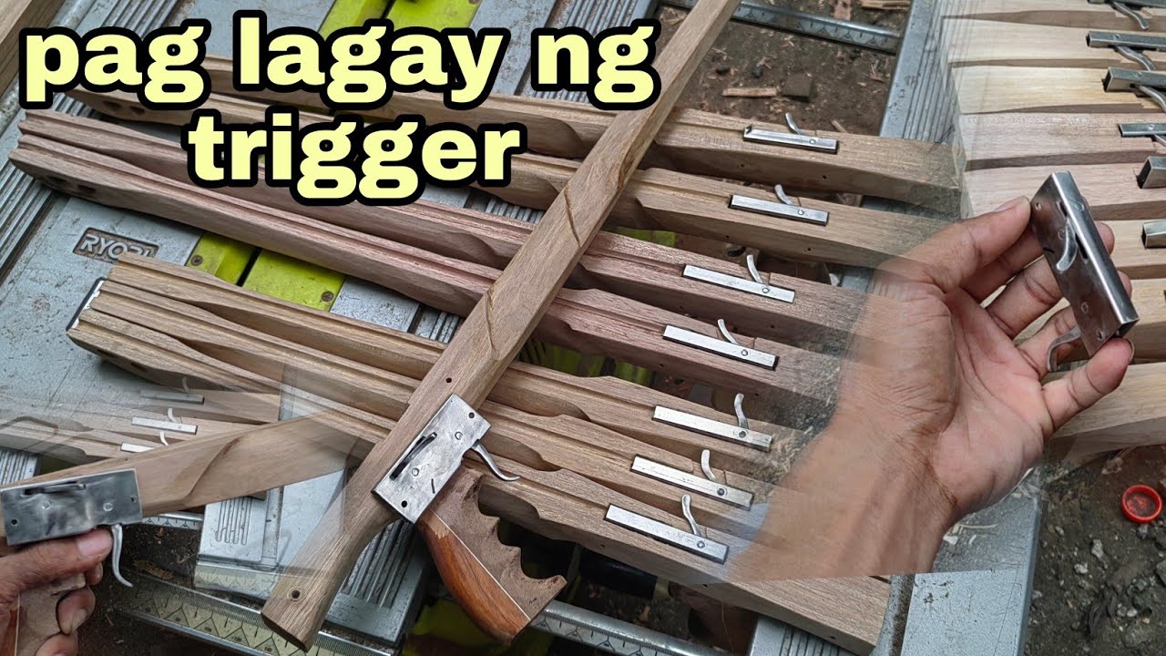 pag lagay ng trigger sa speargun.